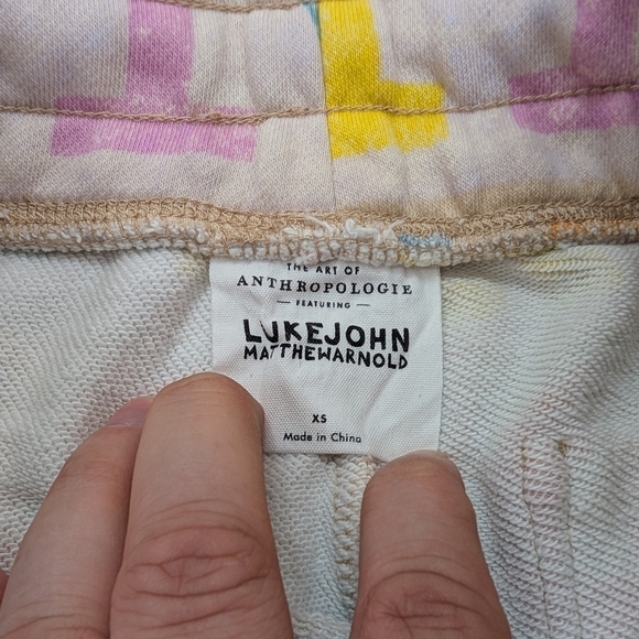 Anthropologie Joggers Womens S Pink Pride Graphic Luke John Matthew Arnold - Picture 7 of 10